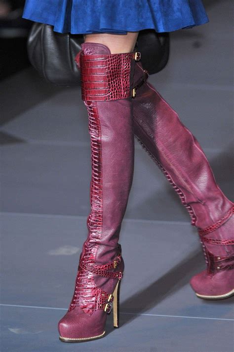 dior cowboy boots red|christian dior thigh boots.